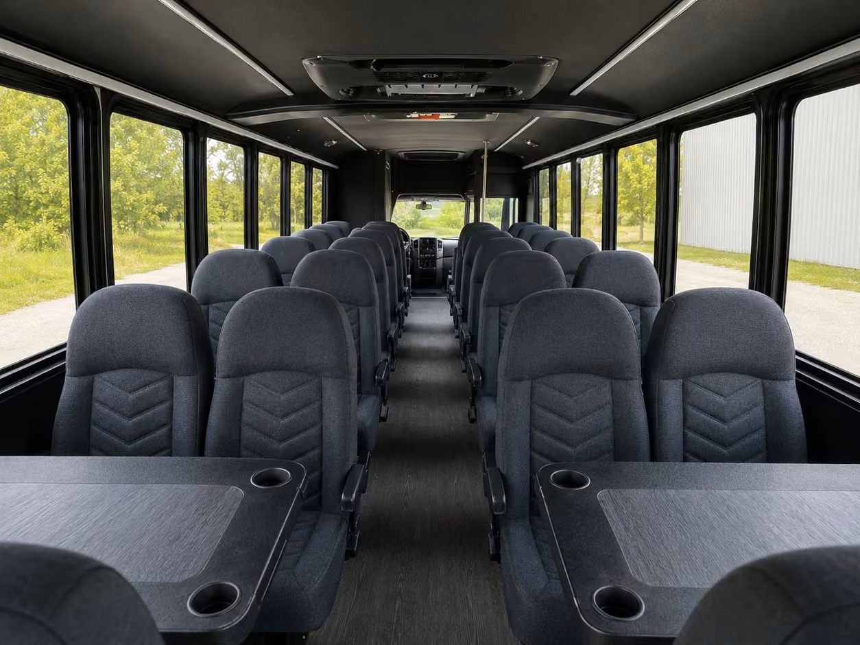 18 passenger minibus inside