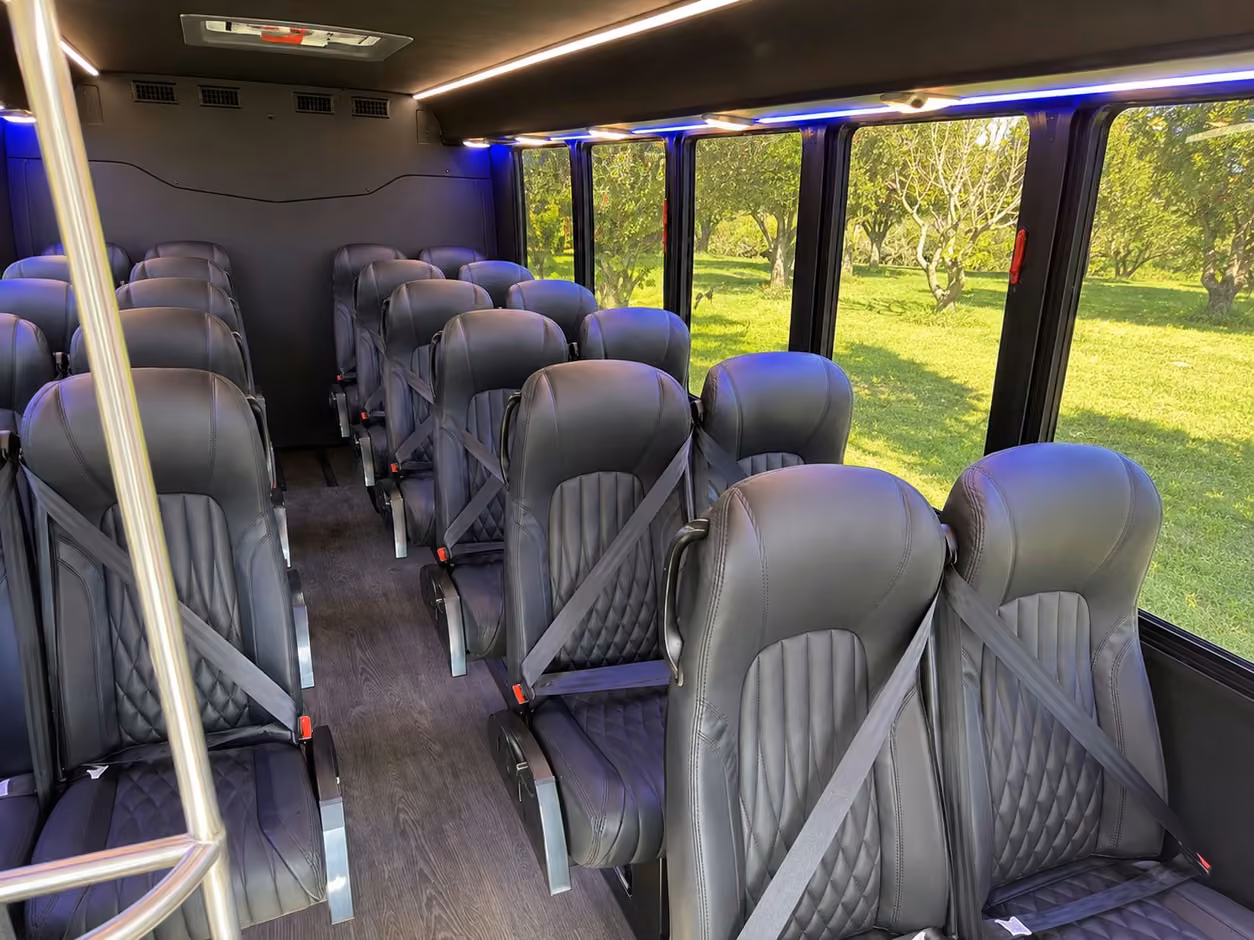 25 passenger minibus inside