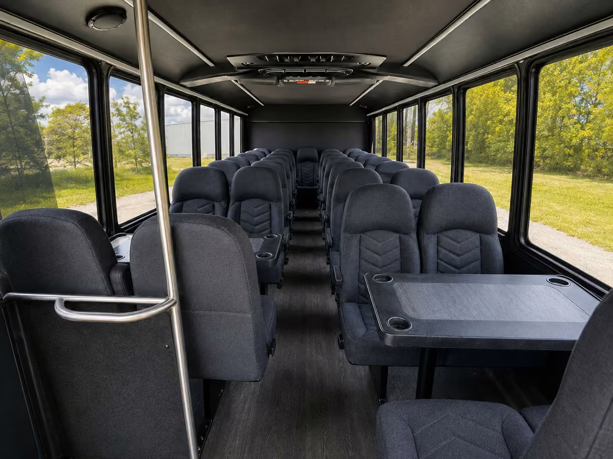 25 passenger minibus interior
