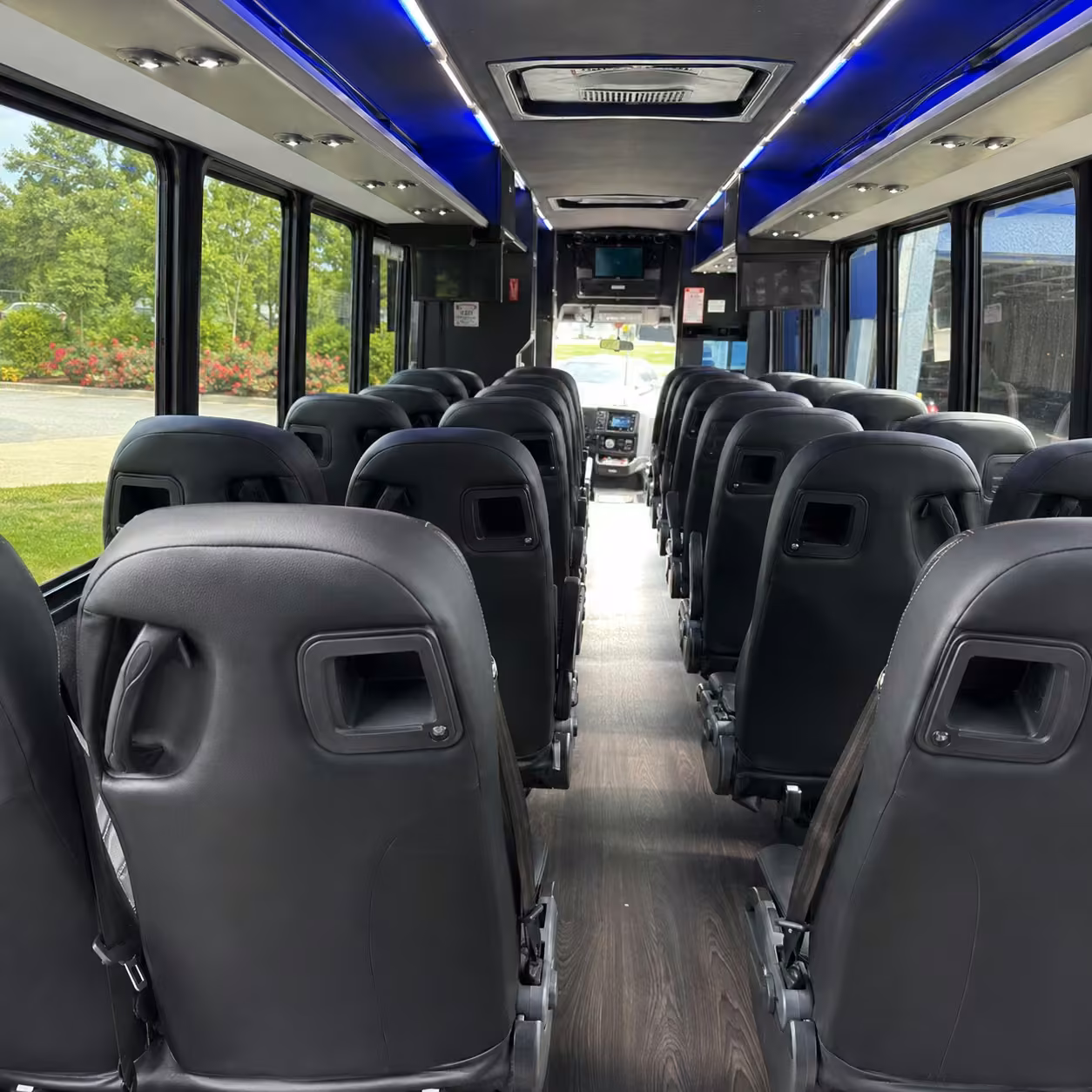 28 passenger minibus inside