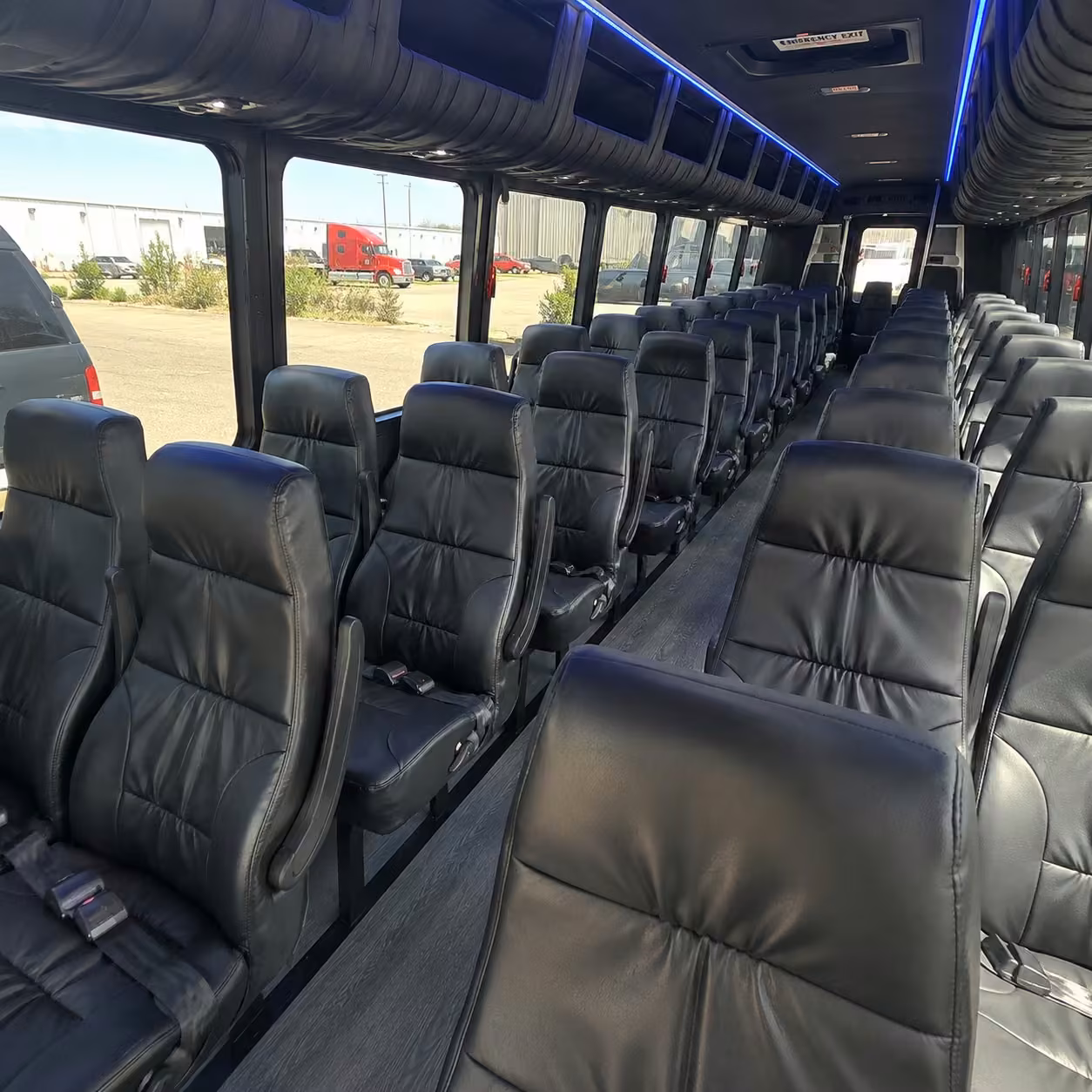 28 passenger minibus interior